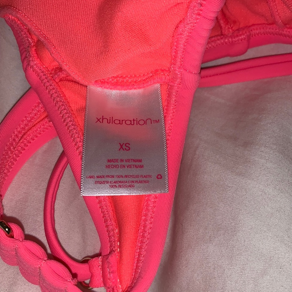 Target brand hot pink triangle bikini top - Picture 3 of 3